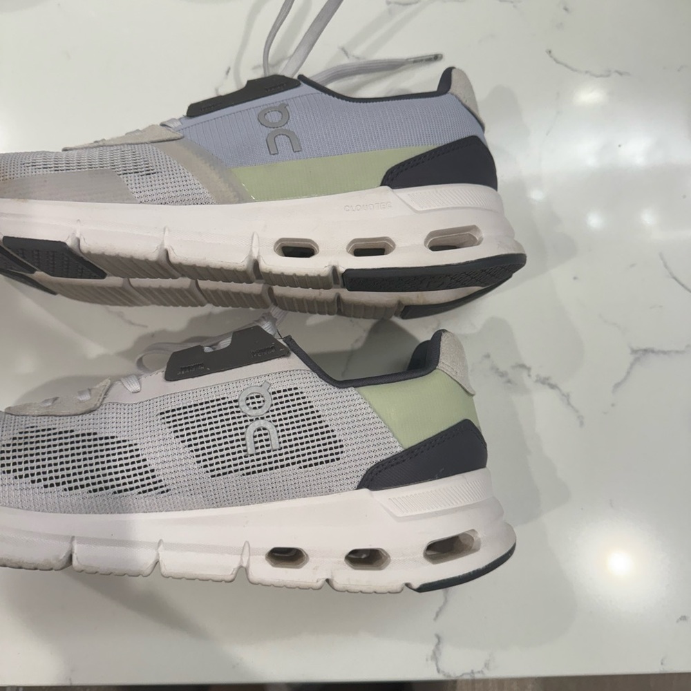 On clouds gently worn